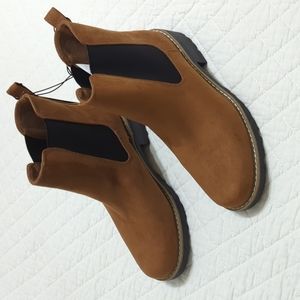 Women's Universal Thread lug boots sz 8 cognac sueded New